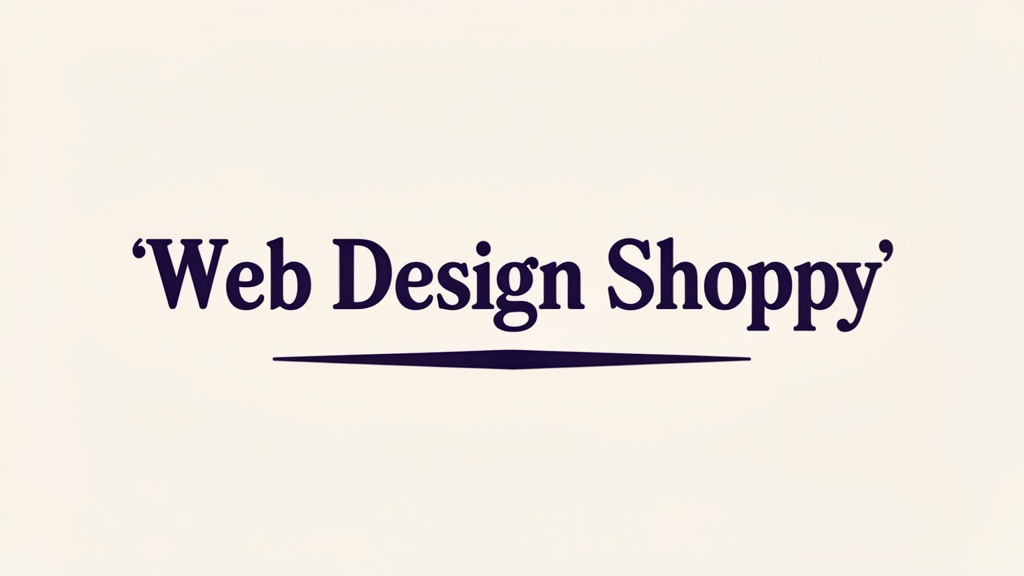 Web Design Shoppy Logo
