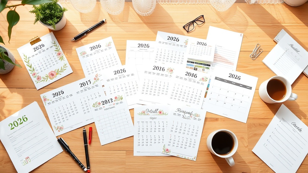 10 Premier Printable 2026 Calendars for Effective Organization